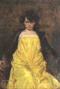 Ramon Casas i Carbo portrait of Julia Peraire oil painting artist